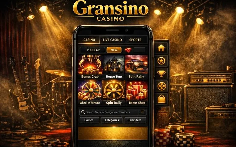 Gransino Casino mobile app hero banner