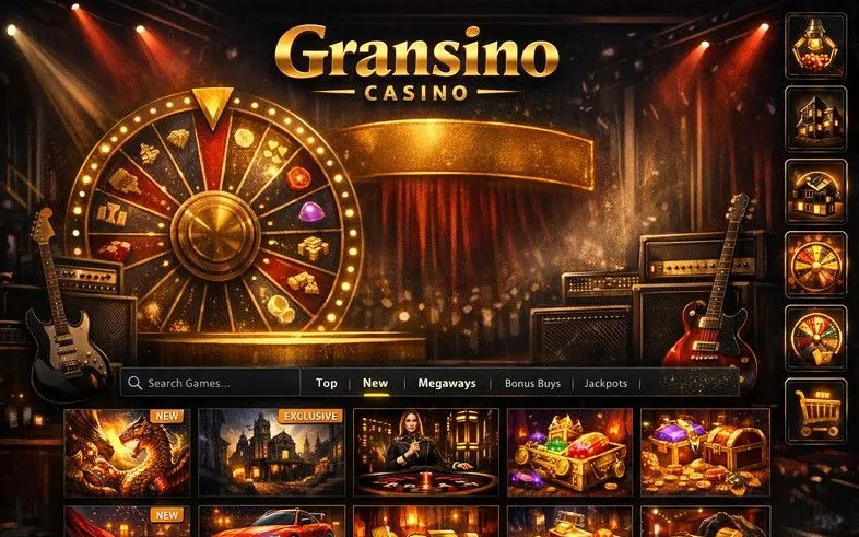 Gransino online casino games lobby banner